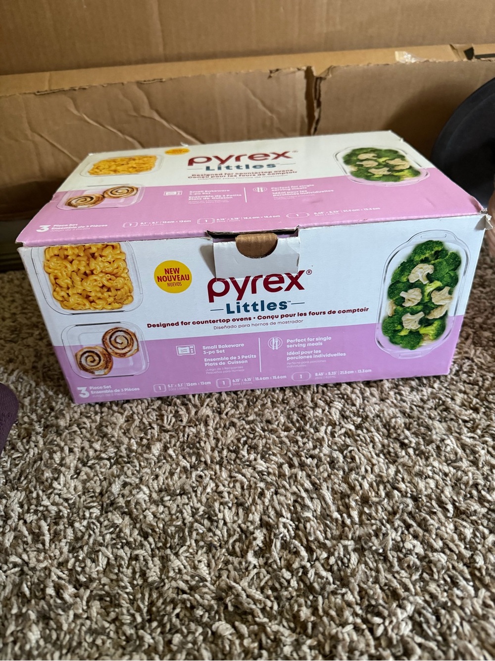 Pyrex small 3 piece bakeware set